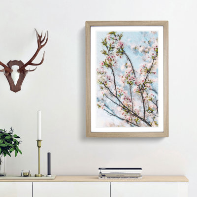 Cherry Blossom Tree in Abstract - Picture Frame Painting Print