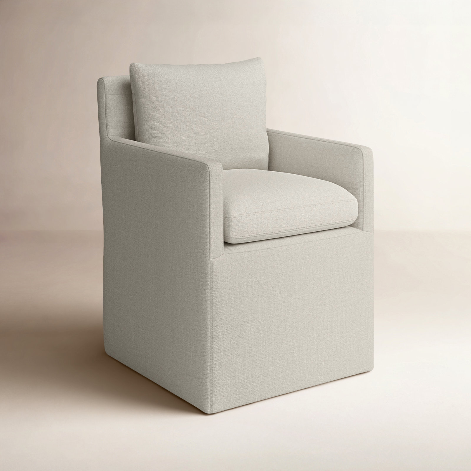 Alayaa Dining Armchair, Effie Linen Performance Linen