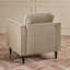 Logi Fabric Occasional Armchair - Upholstered Modern Minimalist Boxy Style-1826399