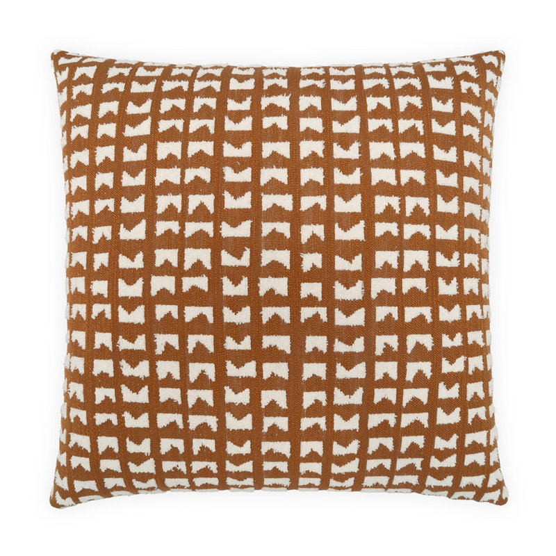 Adair Throw Pillow, 36"H x 36"W, Terracotta