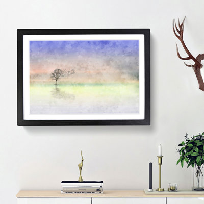 Flock of Birds Leaving the Tree - Picture Frame Graphic Art Print
