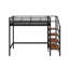 Lit mezzanine simple en métal avec tablette-99016606