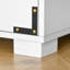 Armoire de rangement autoportante, armoire de cuisine avec porte et tablettes de rangement