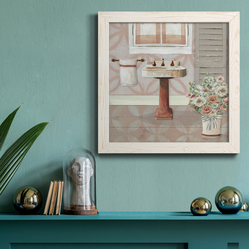 «Bless This Home Greenery», reproduction carrée sur toile, H 17 po x l 17 po x P 1,5 po, Cadre blanc