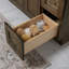 Meuble-lavabo simple 73 po Kodiak avec plateau en quartz blanc Sollman Sollman-124301238
