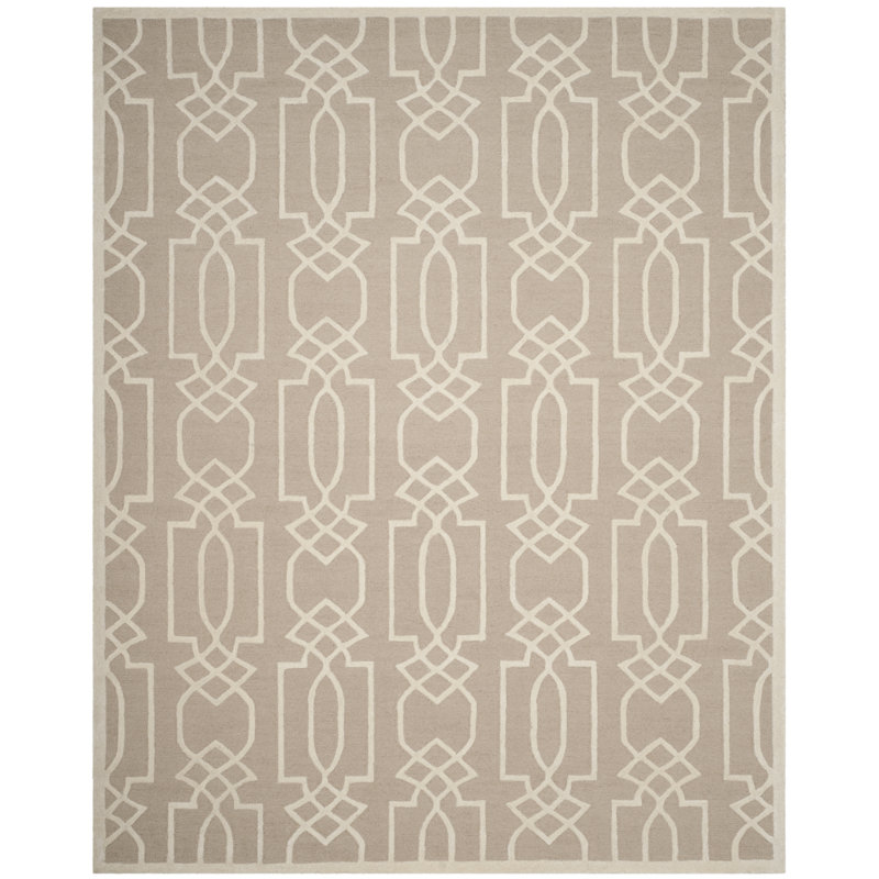 Bella Hand Tufted Wool Geometric Rug, Rectangle 8' x 10'