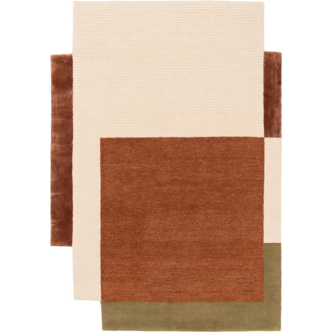 Blandshaw Hand Tufted Brown/Green/Cream Rug