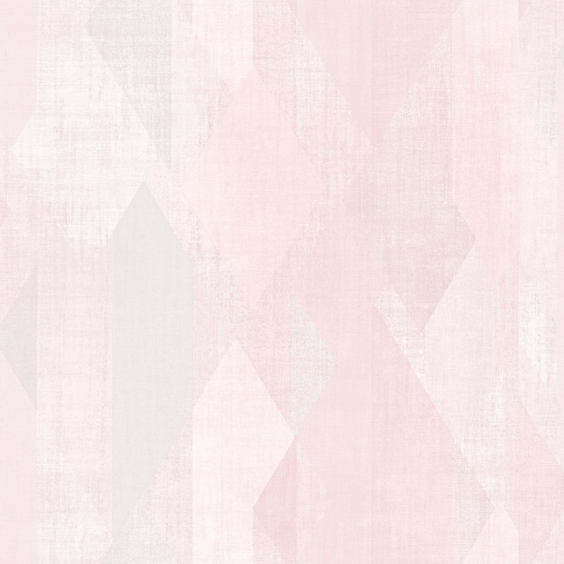 Geometrix 10m x 52.8cm Wallpaper Roll, Pink