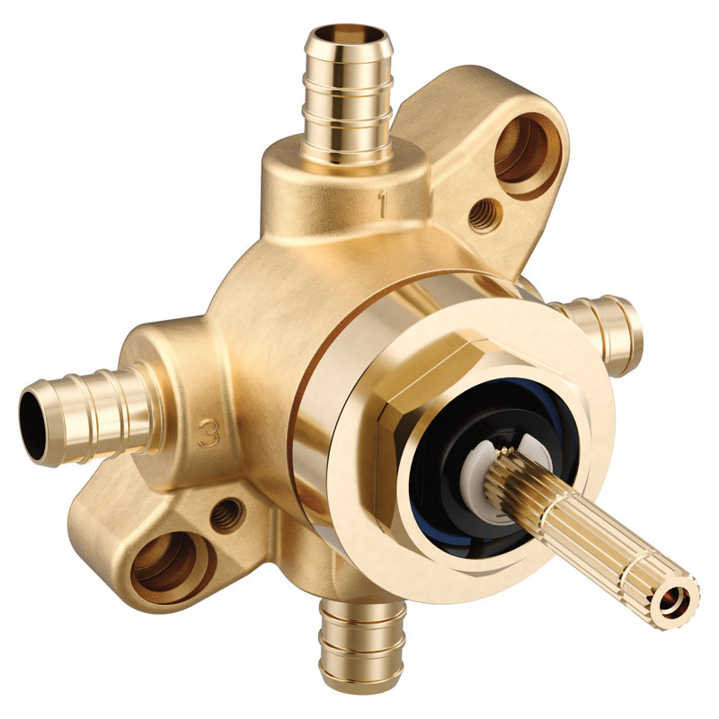 Valve de transfert M-Core 3 ou 6 fonctions avec raccords PEX à sertir