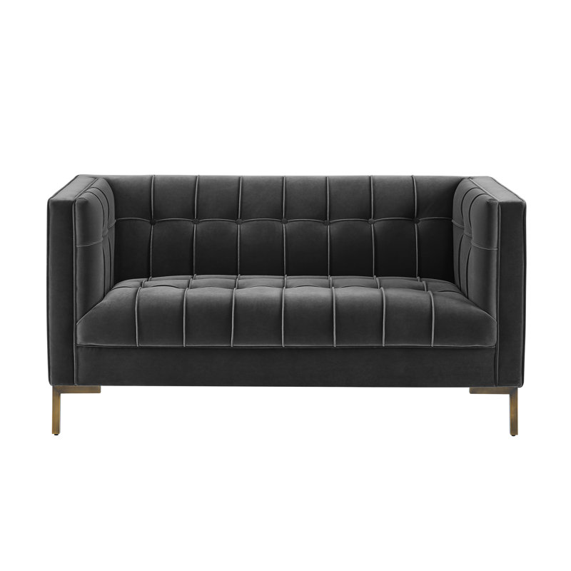 Isabella 2 Seater Velvet Sofa, Grey