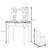 Modern Small Simple White Dressing Table