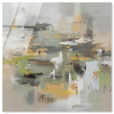 Moss Agate I Acrylic Print Abstract Wall Decor by Art Remedy, Ready to Hang, 20 x 20