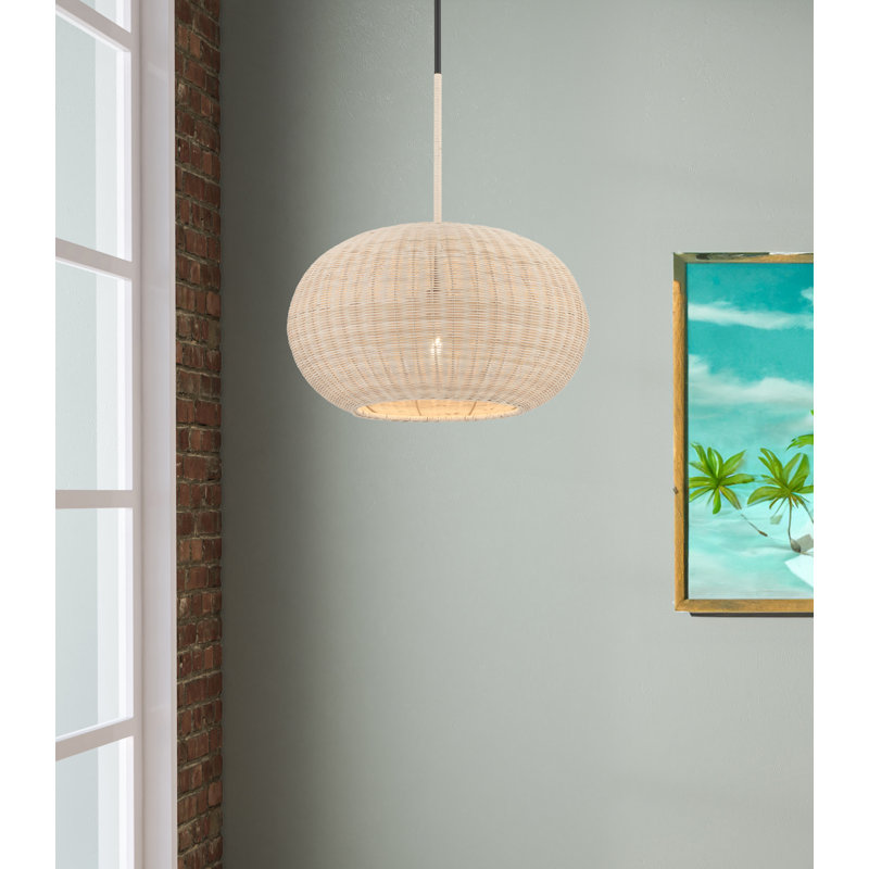 Luminaire suspendu géométrique à 1 lumière Braelynn