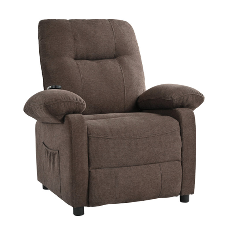 160° Recliner Chair For Elderly Seniors-Power Reclining Chair With 8-Point Massage & Heating, Soft Chenille Fabric, Remote Control & Side Storage Pockets For Living Room, Bedroom