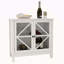 Armoire de cuisine avec portes doubles en verre