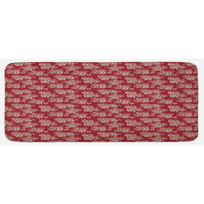 Eclectic Floral Synthetic Kitchen Mat