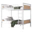 Twin XL Over Twin XL Metal Bunk Bed, Industrial Detachable Bunkbeds With Safety Guard Rails For Teens, White
