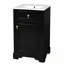 Meuble-lavabo de salle de bain avec lavabo en céramique, porte à fermeture douce et support de rangement-880668068