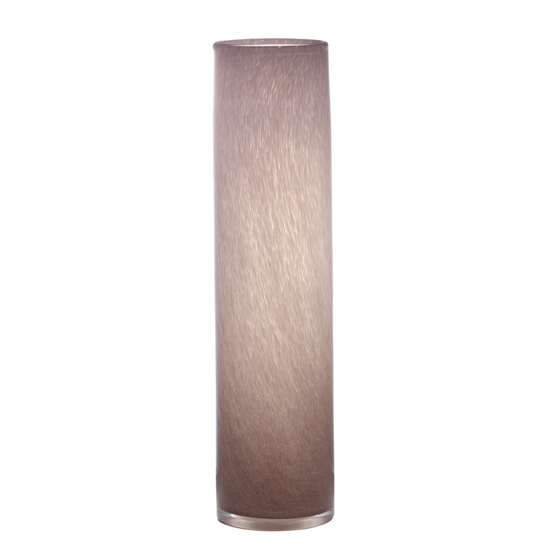 Handmade Glass Table Vase, Pink Salt