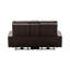 Canapé inclinable à accoudoirs carrés en cuir véritable de 77 po Ashlon