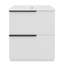 Meuble-lavabo blanc de 30 po avec un design cannelé, des tiroirs à extension lisse et un plateau en céramique brillante dans un agencement de couleurs, un système de tiroir double, un design de trou de déversement-2005251669