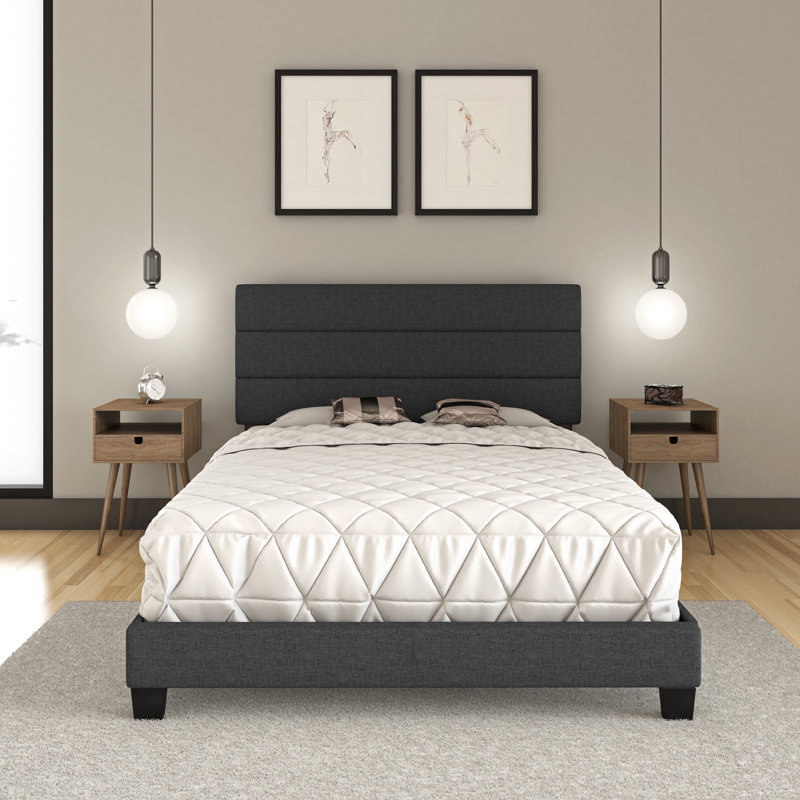 Lit plateforme Boyd Sleep Ravenna | Tête de lit réglable | Compatible avec une base à profil bas | Conception moderne de la Manche | Capacité de 700 lb