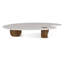 Table basse blanche en bois massif brun-noisette-1320436926