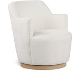 Fauteuil pivotant rembourré Hudnut