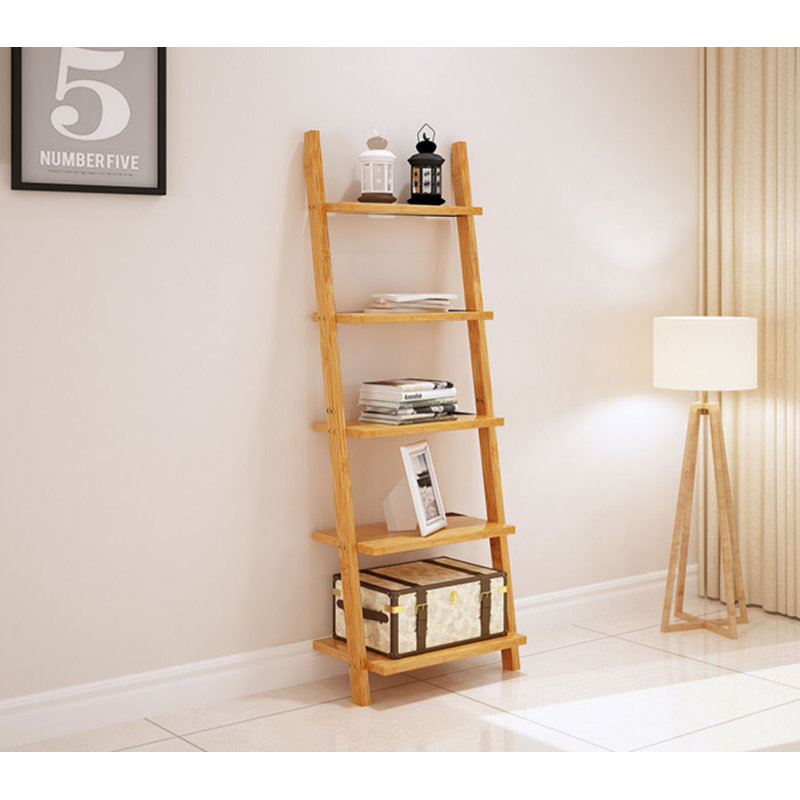 Bibliothèque échelle en bambou / rotin H 65 "x l 17" Monyae