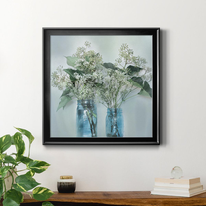 Toile encadrée Bloomin 'Wild I-Premium - prête à être accrochée, H 17,5 po x l 17,5 po x P 1,5 po, Noir