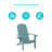 Bergenfield Outdoor Adirondack Chair-1340797320