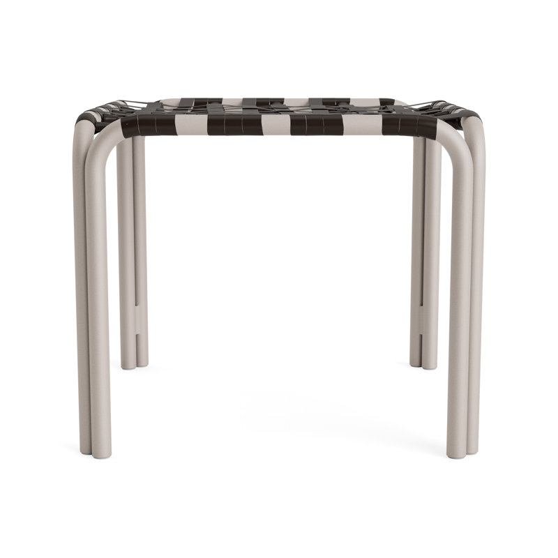 Kantan Outdoor Square Side Table, Dove Smooth, Coffee