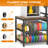 3D Printer Table with Filament Storage, Heavy Duty Metal 3D Printing Station, Multi-Spool Filament Organizer Rack, Printer Stand for Home Office Workshop