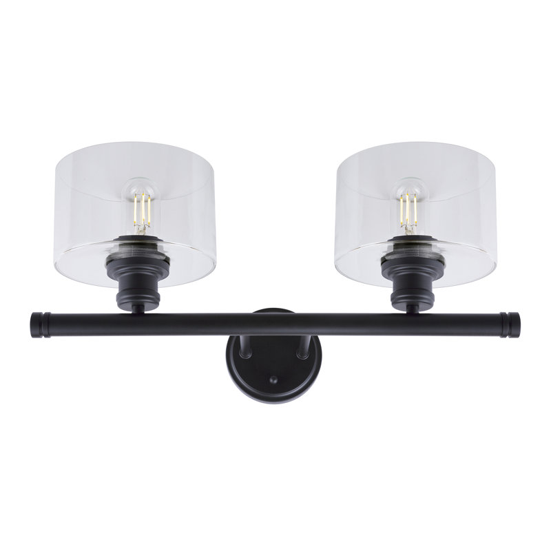 Currey 2 - Light Dimmable Bath Bar, Black