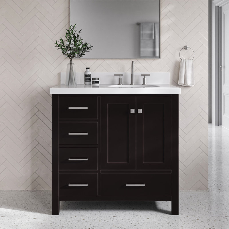 Cambridge 37" Single Bathroom Vanity Set, Espresso