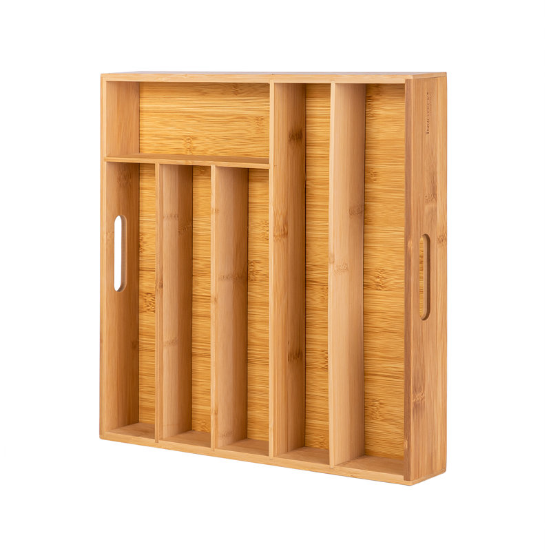 Bamboo Rectangle Cutlery Tray