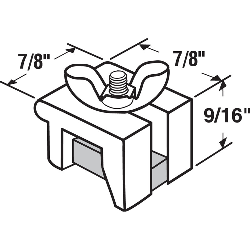 Prime-Line Non-Marring Sliding Window Lock, White Finish