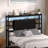Storage Headboard With LED Lights And Charging Station-461724009-461723924