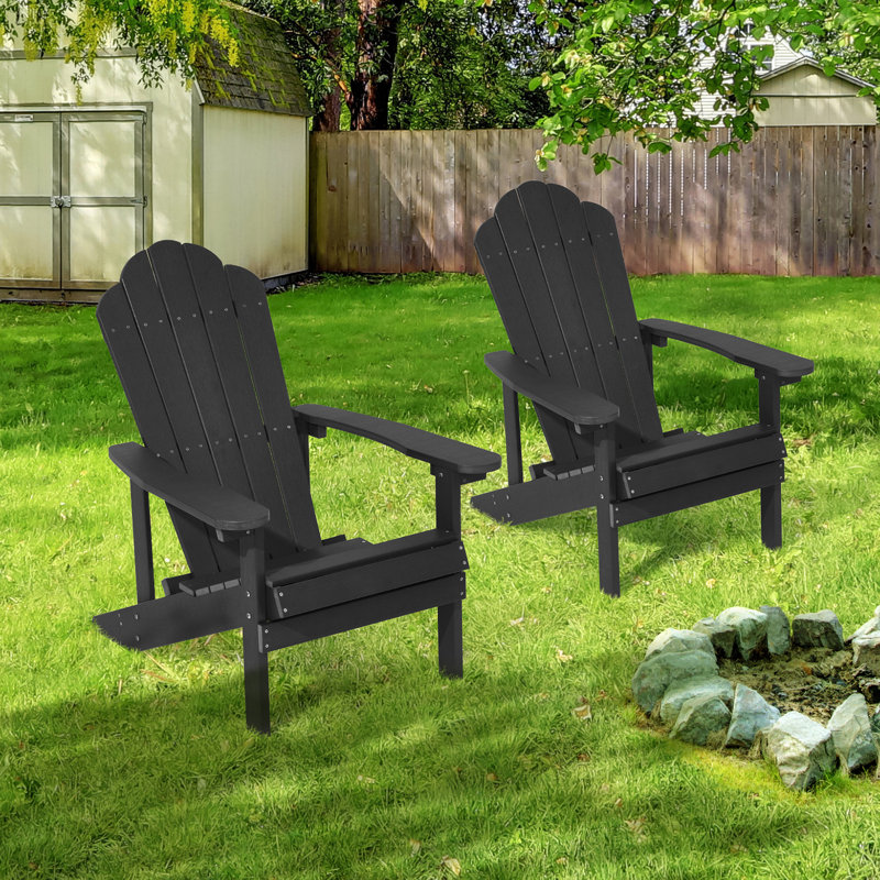 Chaise Adirondack Henk, Noir