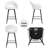 27” Swivel Counter Height Bar Stools Set Of 2-124945548