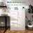 Vertical Steel Filing Cabinet In White With Lock And 4 Drawers - Construction, Peaceful Work Environment, Easy Assembly-23554030