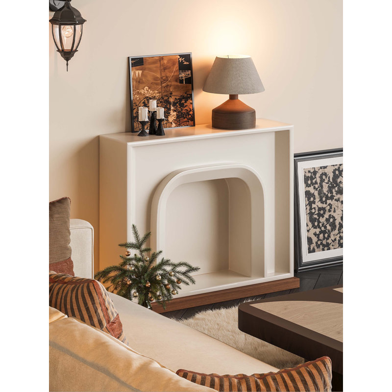 Modern minimalist design stylish furniture wall-mounted fireplace cabinet