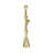 Modern Aluminum and Suar Wood Taper Holder with Abstract Sculptural Form and Mixed Metal Design for Contemporary Decorative Accents-1967459150