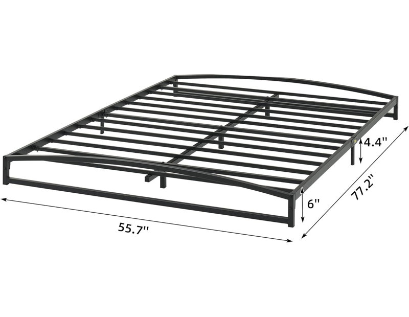 Metal Open-Frame Bed, Full XL
