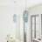 Aref 1 - Light Clear/Chrome/Blue Single Pendant-731715593