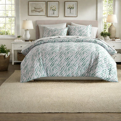 De literie pour très grand lit double, ensemble de draps en polyester vert