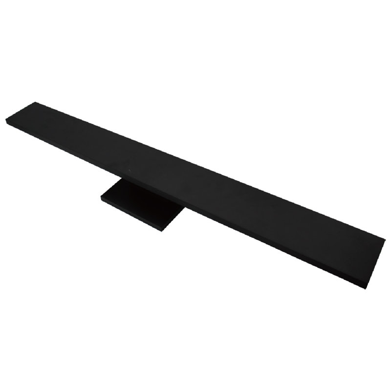 Applique murale d'extérieur Mahean noir mat 24 po, H 3,15 po x l 24 po x P 2,36 po, 24 W