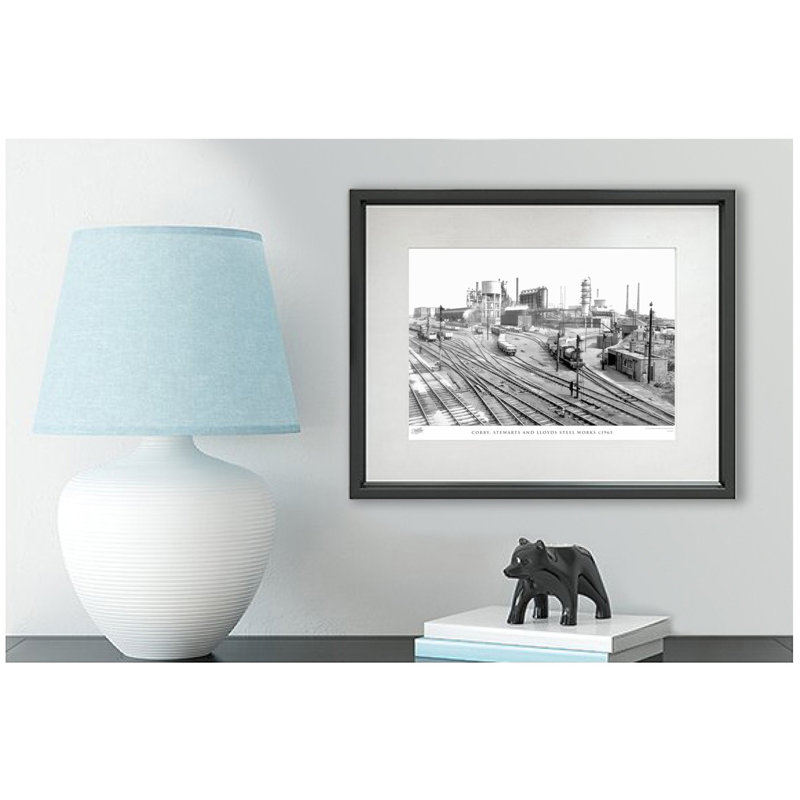 Corby, Stewarts And Lloyds Steel Works C1965 by Francis Frith - Single Picture Frame Print, 60cm H x 80cm W x 2.3cm D