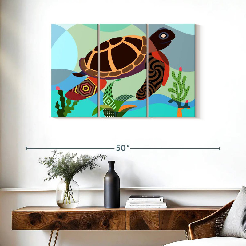 Brampt Spectrum Sea Turtle, 24" H x 38" W
