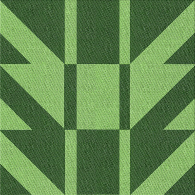 Tapis vert à motif abstrait